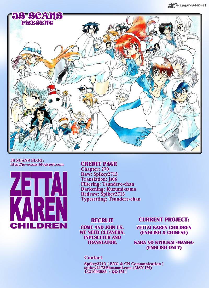 Zettai Karen Children Chapter 270 Page 18