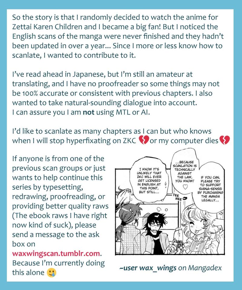 Zettai Karen Children Chapter 535 Page 1