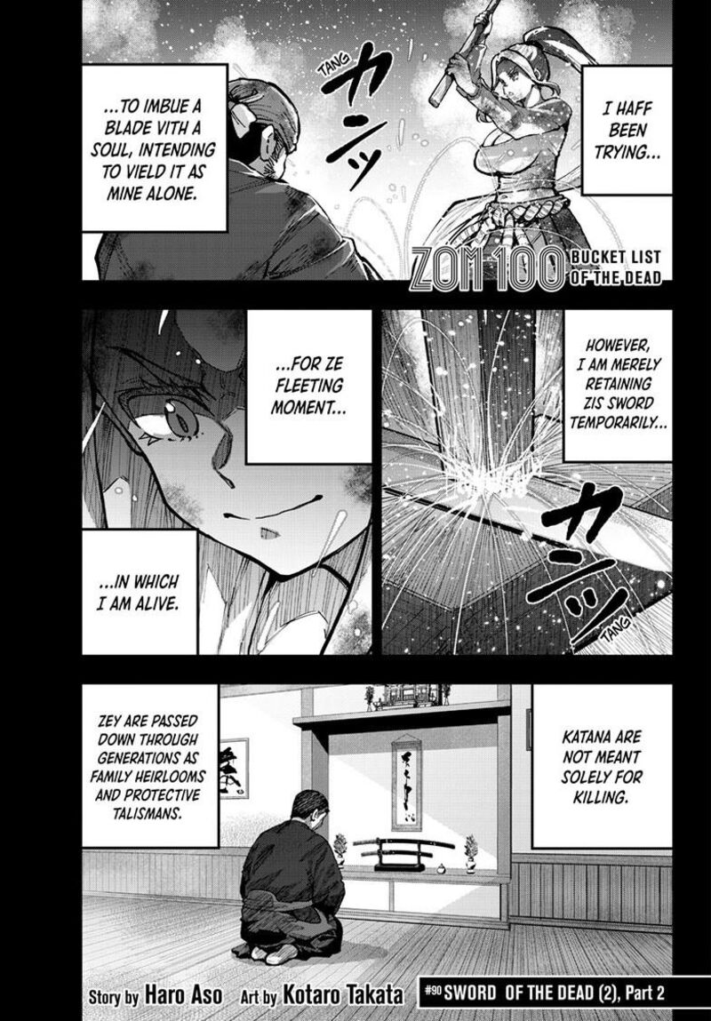 Zombie 100 Zombie Ni Naru Made Ni Shitai 100 No Koto Chapter 90b Page 2